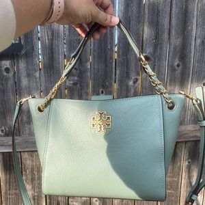 Tory Burch, Britten Mini Tote, Rivulet
